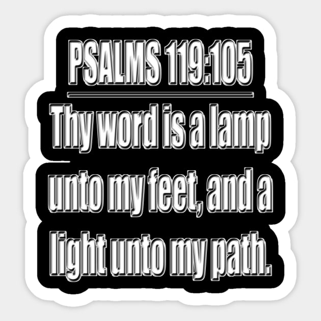 Bible Verse Psalm 119:105 Sticker by Holy Bible Verses